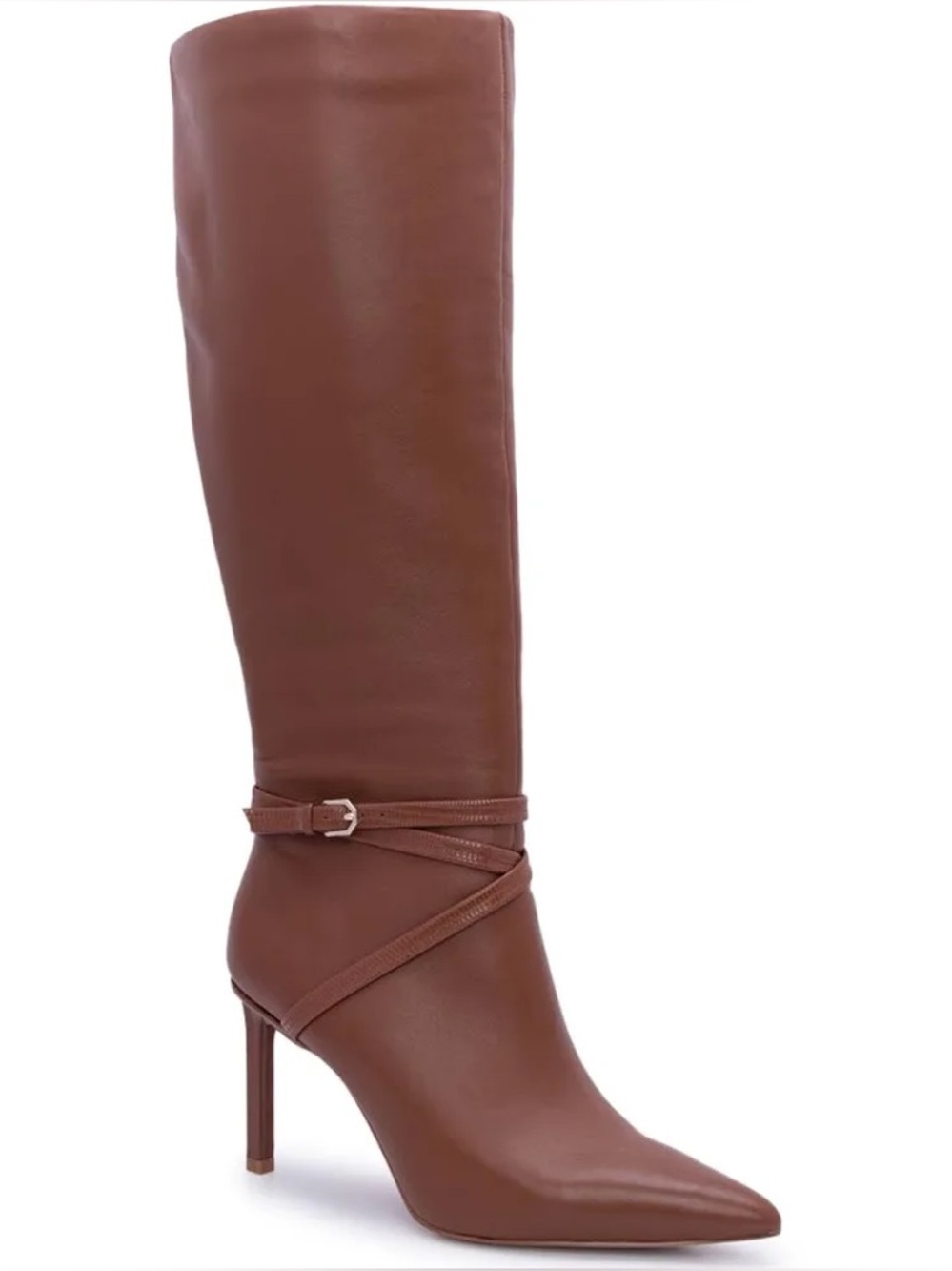 Vince Camuto Salsuh Knee High Heeled Boots Cocoa Biscuit 6.5